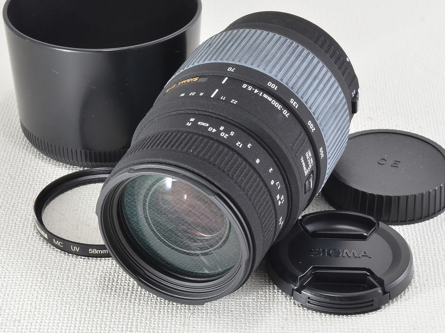 Sigma シグマ 70 300mm F4 5 6 Dg Macro キャノンフルサイズ用 商品詳細 フィルムカメラと中古レンズの通販 サンライズカメラ