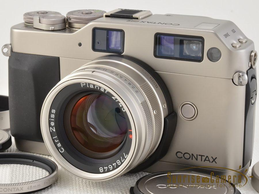 CONTAX (コンタックス) G1 Planar T* 45mm F2 元箱付属品 純正革ケース 